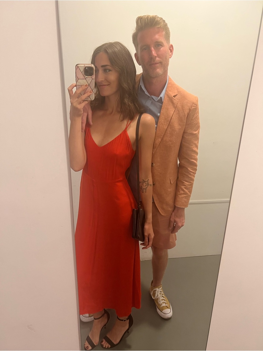 Wilfred red midi sleeveless dress